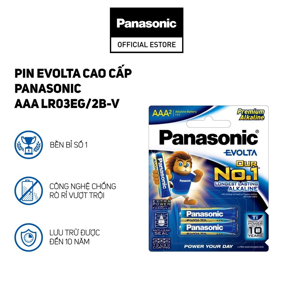 Pin AAA Panasonic Evolta LR03EG-2B Vỉ 2 Viên - Ảnh 2