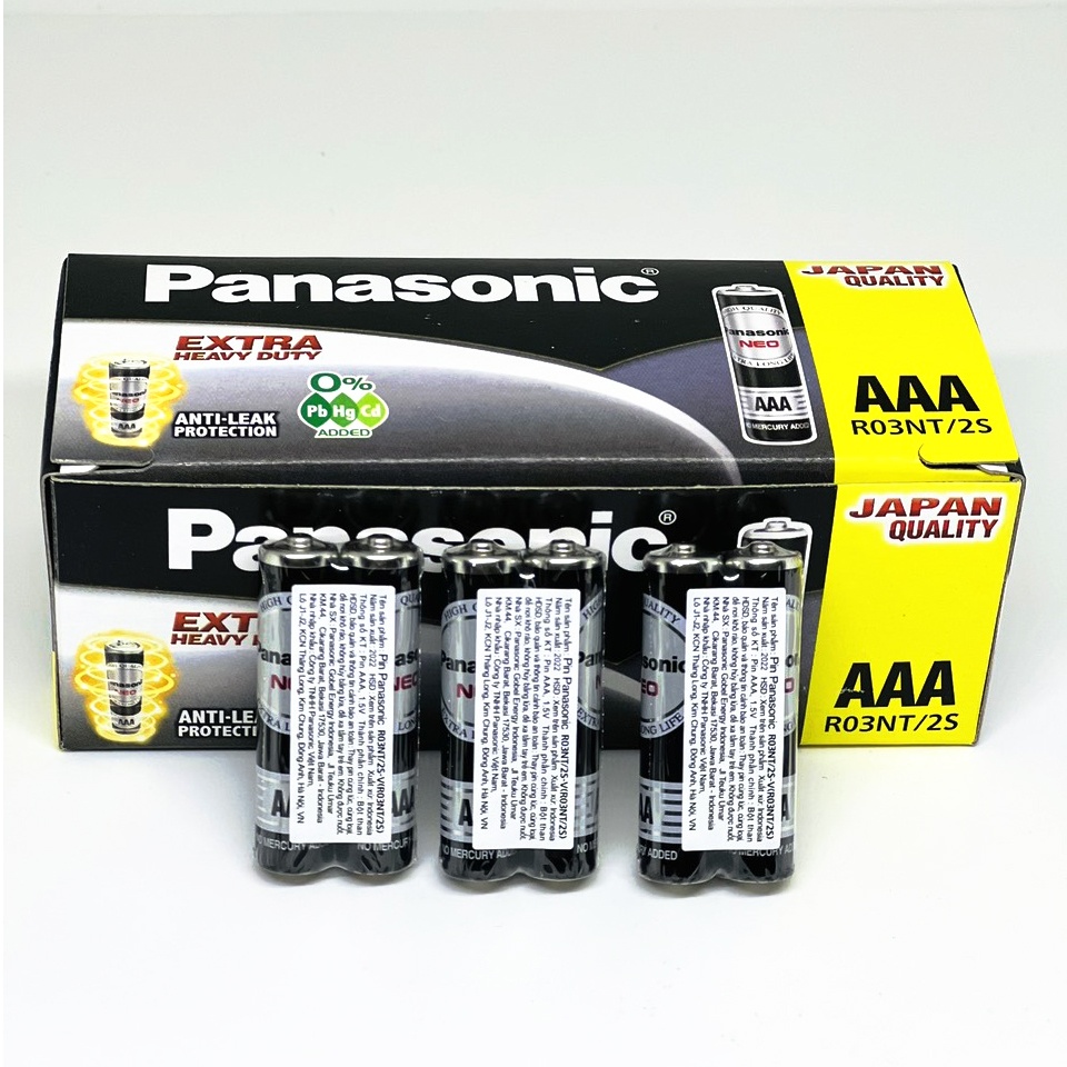 Pin Đũa AAA Panasonic R03NT-2S Vỉ 2 Viên - Ảnh 2