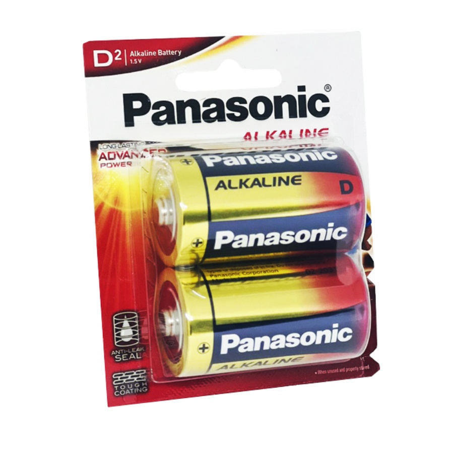Pin Đại Panasonic Alkaline LR20T-2B Vỉ 2 Viên