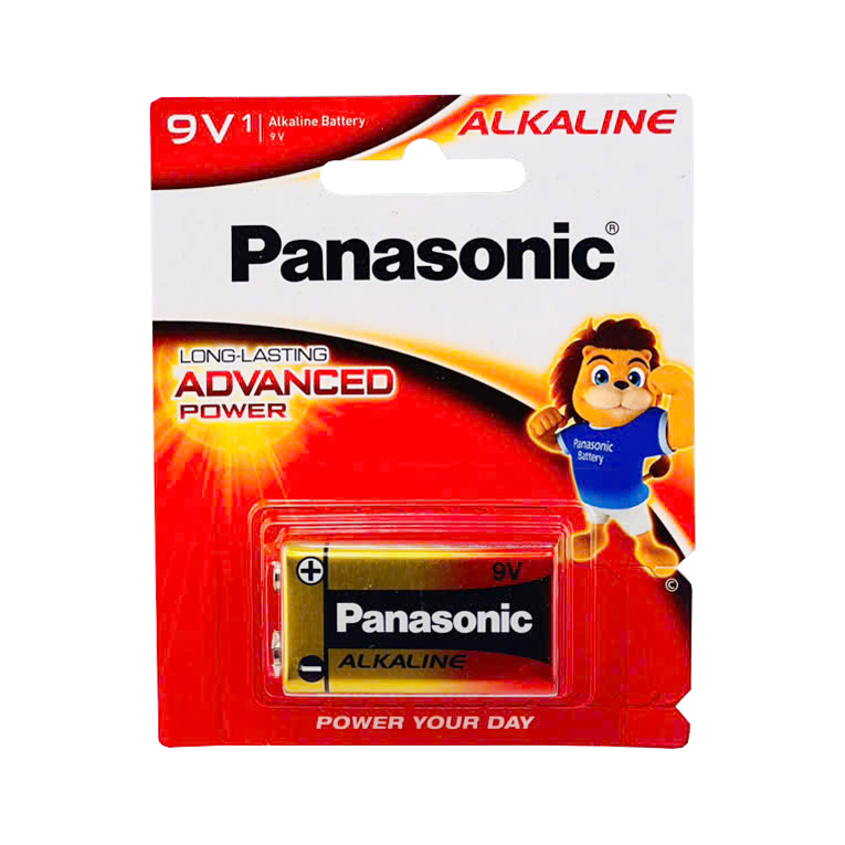 Pin 9V Panasonic Alkaline 6LR61 Vỉ 1 Viên