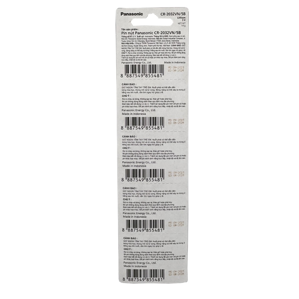 Pin CR2032 Panasonic Lithium 3V Chính Hãng - Ảnh 2