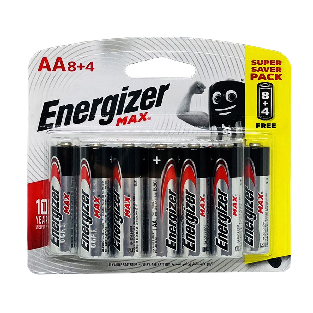 Pin Tiểu AA Energizer Vỉ 12 Viên