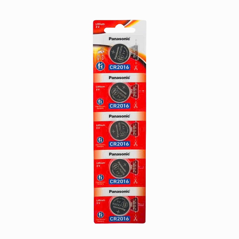 Pin CR2016 Panasonic Lithium Vỉ 5 Viên