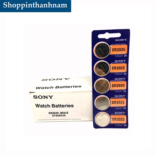 Pin CR2025 Sony Lithium 3V Chính Hãng
