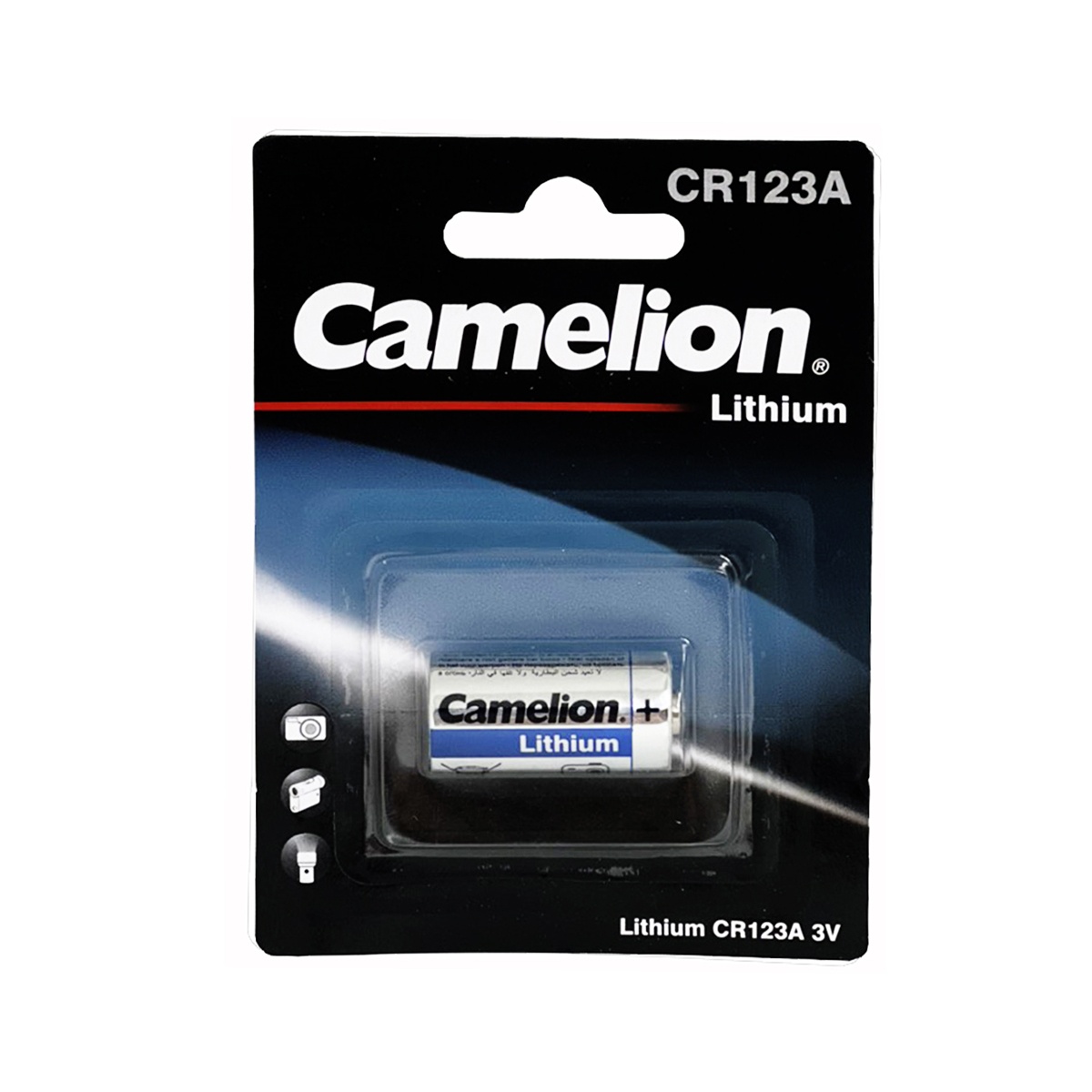 Pin CR123 Camelion Lithium Vỉ 1 Viên