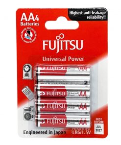 Pin AA Fujitsu alkaline LR6 Vỉ 4 Viên