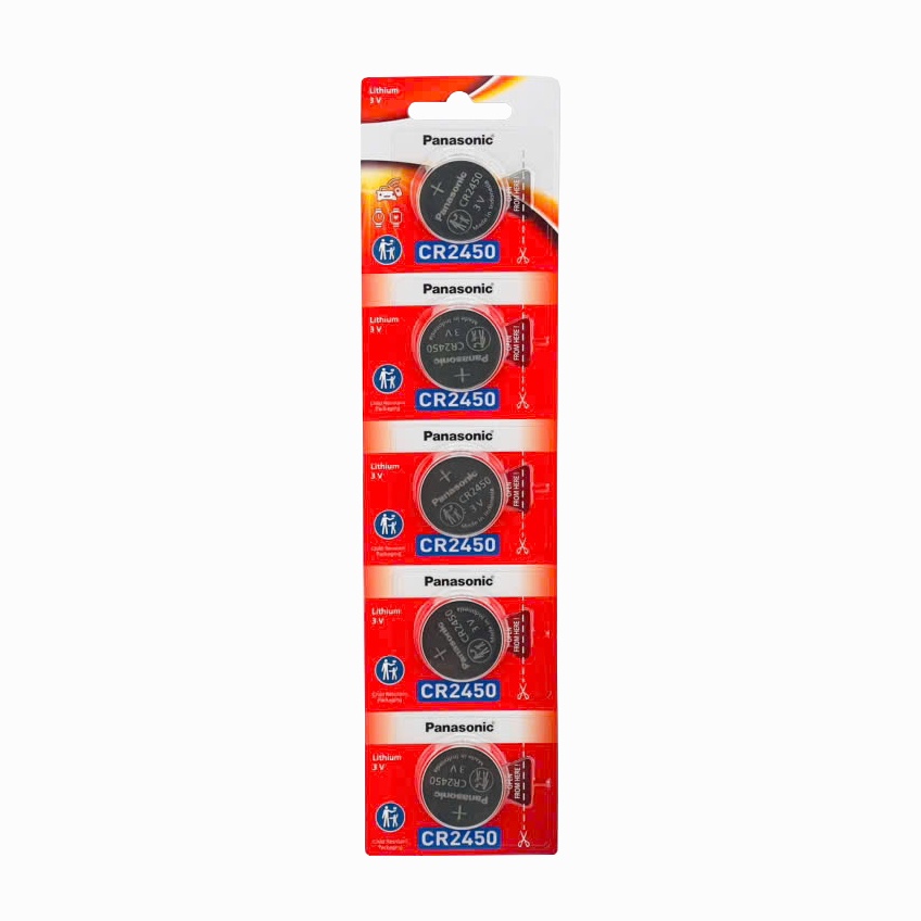 Pin CR2450 Panasonic Lithium Vỉ 5 Viên