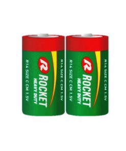 Pin Trung Rocket heavy duty vỉ 2 viên chính hãng