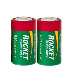 Pin Đại Rocket heavy duty R20 vỉ 2 viên chính hãng