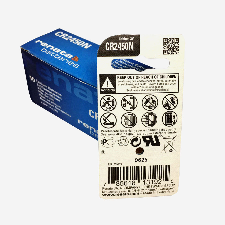 Pin CR2450N Renata Lithium 3V Vỉ 1 Viên - Ảnh 2