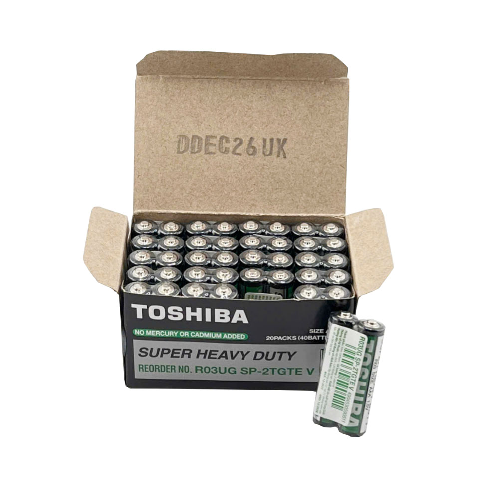 Pin AAA Toshiba Carbon Super Heavy Duty Vỉ 2 Viên - Ảnh 2
