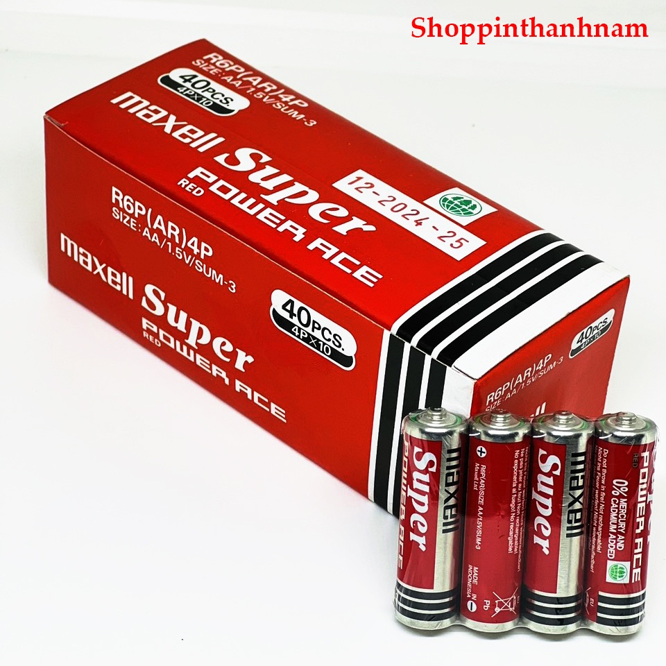 Pin AA Maxell Super Power Ace R6P - Ảnh 3