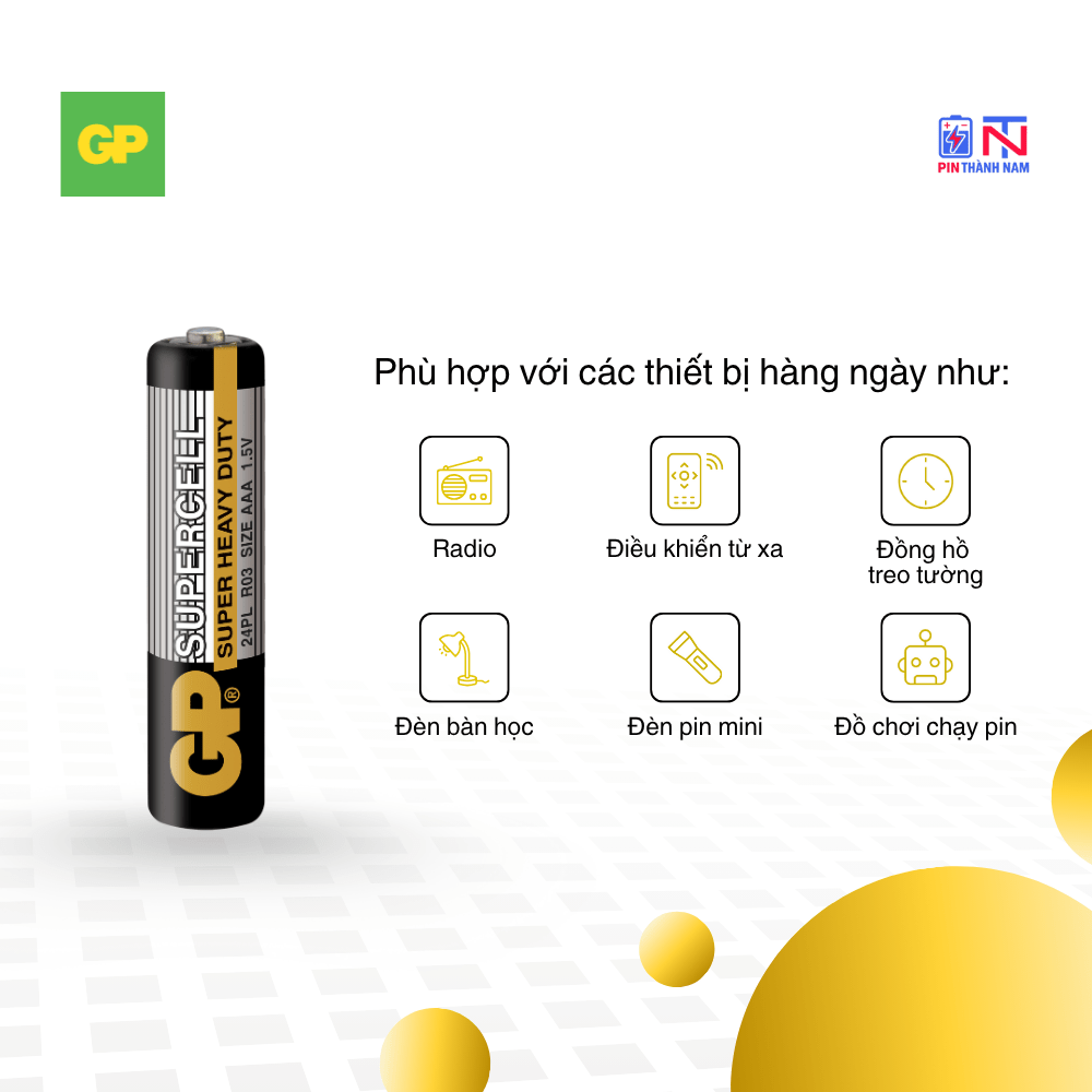 Pin AAA GP Đũa Supercell R03 Vỉ 4 Viên Chính Hãng - Ảnh 6