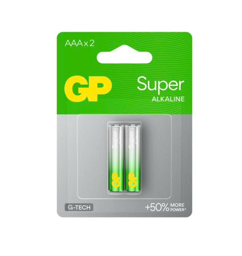 Pin AAA GP super alkaline LR03 Vỉ 2 Viên Chính Hãng