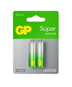 Pin AA GP super alkaline LR6 Vỉ 2 Viên Chính Hãng