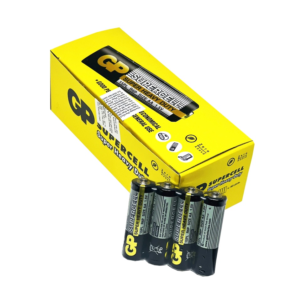 Pin AA GP Tiểu Supercell R6 Vỉ 4 Viên Chính Hãng