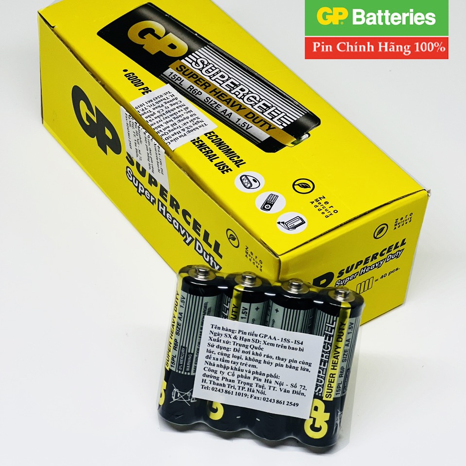 Pin AA GP Tiểu Supercell R6 Vỉ 4 Viên Chính Hãng - Ảnh 2
