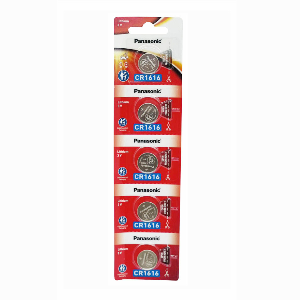 Pin CR1616 Panasonic Lithium Vỉ 5 Viên Chính Hãng