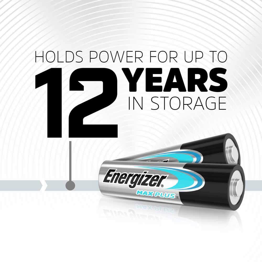 Thời gian bảo quan pin 3A Energizer max plus EP92-BP2 lên đến 12 năm