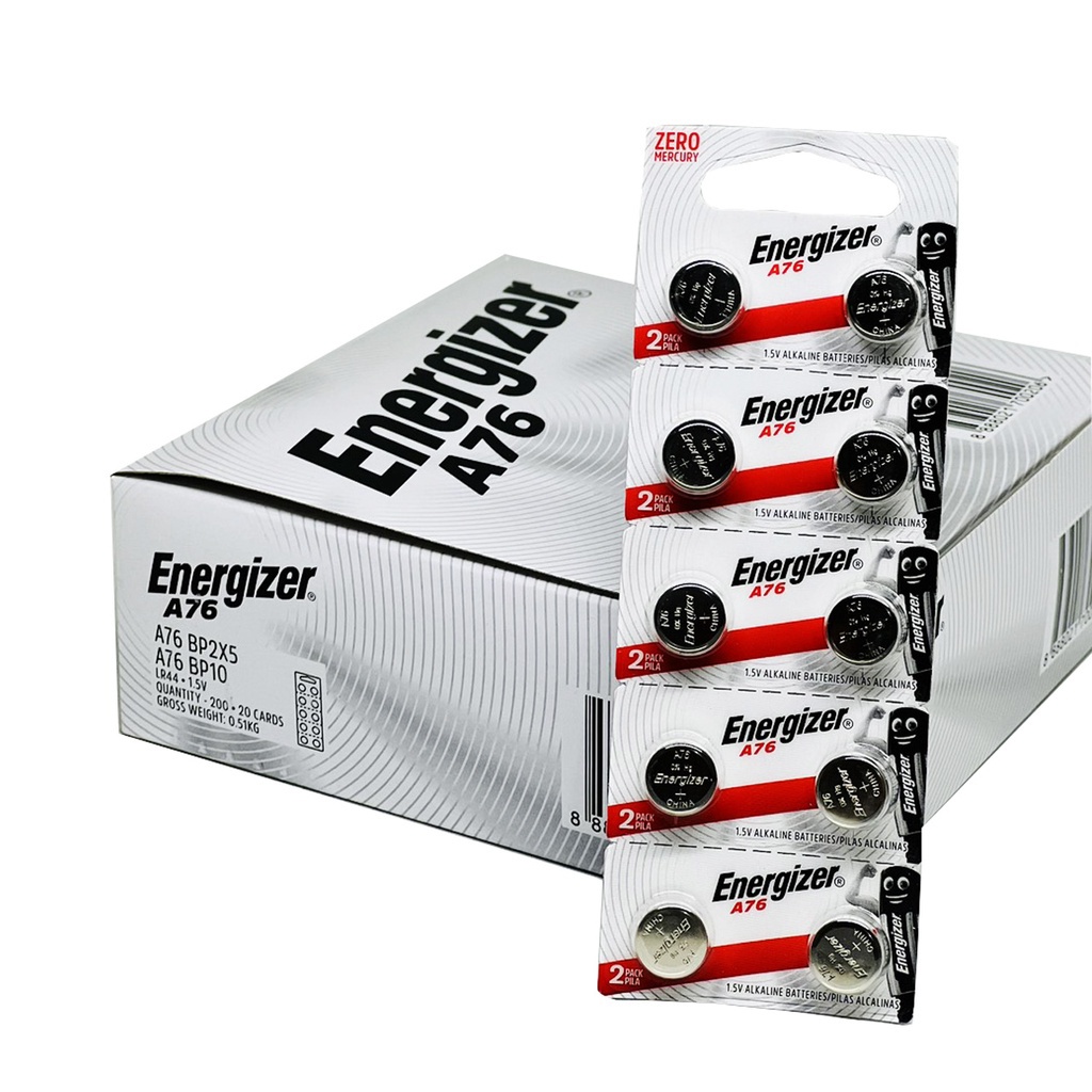 Pin LR44 Energizer A76 Vỉ 10 Viên Chính Hãng
