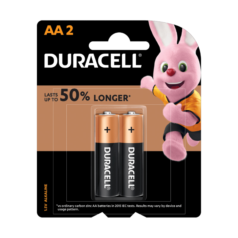 Pin AA Duracell Coppertop Vỉ 2 Viên Chính Hãng