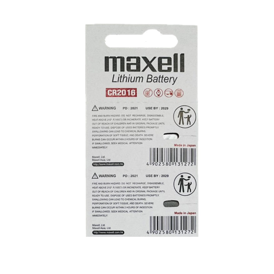 Pin CR2016 Maxell Lithium 3V Vỉ 5 Viên - Ảnh 2