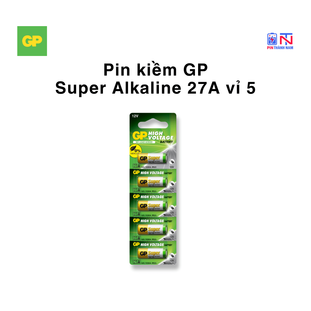 Pin A27 GP 12V Vỉ 5 Viên Chính Hãng - Ảnh 2