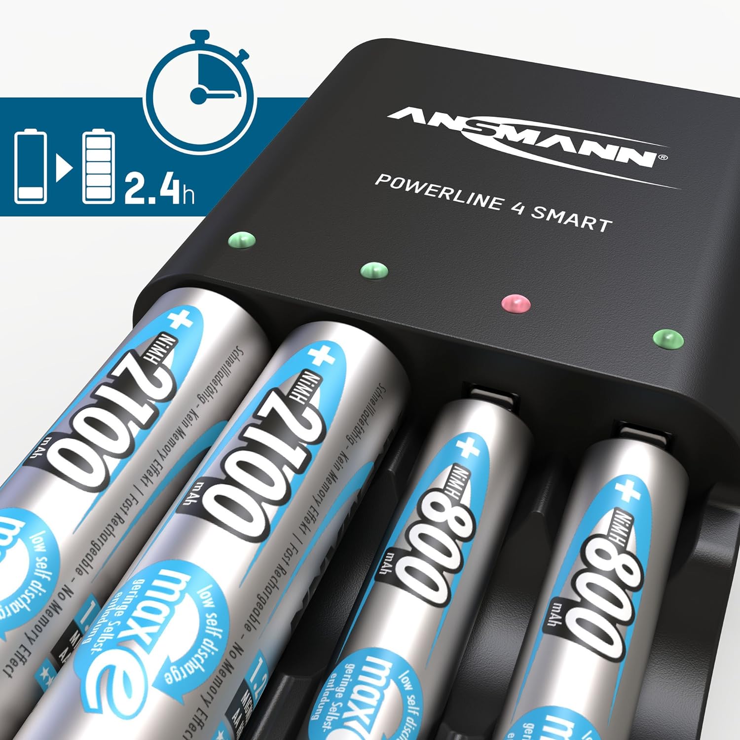 Bộ Sạc Ansmann Powerline 4 Smart - Ảnh 2