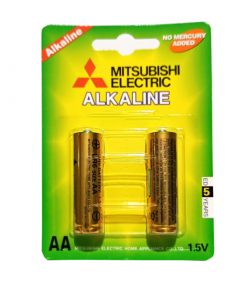 Pin AA Mitsubishi alkaline LR6 Vỉ 2 Viên