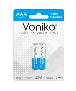 Pin AAA Voniko ultra alkaline LR03 Vỉ 2 Viên