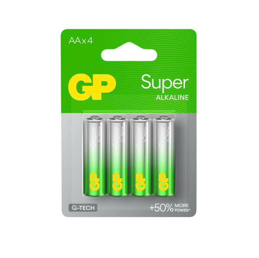 Pin AA GP Super Alkaline LR6 Vỉ 4 Viên
