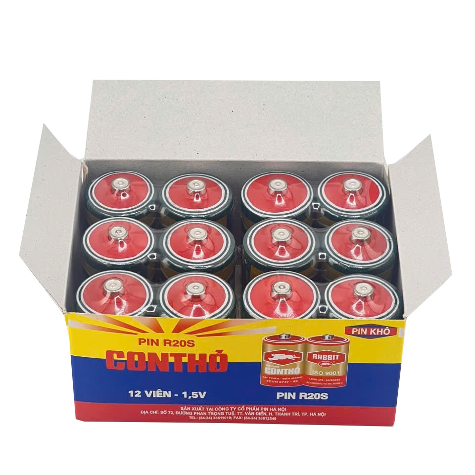 Pin Đại Con Thỏ R20S Vỉ 2 Viên Chính Hãng
