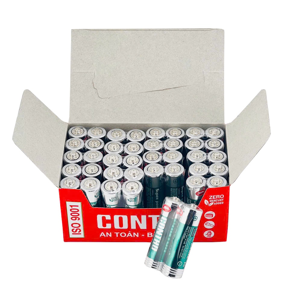 Pin Tiểu AA Con Thỏ Nhãn Nhôm Xanh Cao Cấp - Ảnh 2