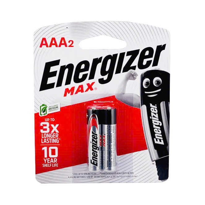 Pin Energizer Max E92 - BP2 1,5V AAA Chính Hãng (2 viên)