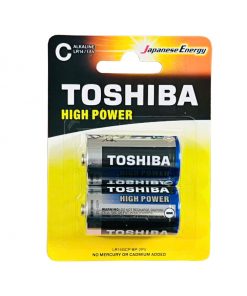 Pin Trung Toshiba alkaline LR14 Vỉ 2 Viên