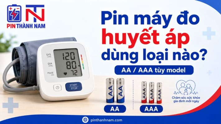 Loại pin cho máy đo huyết áp Omron